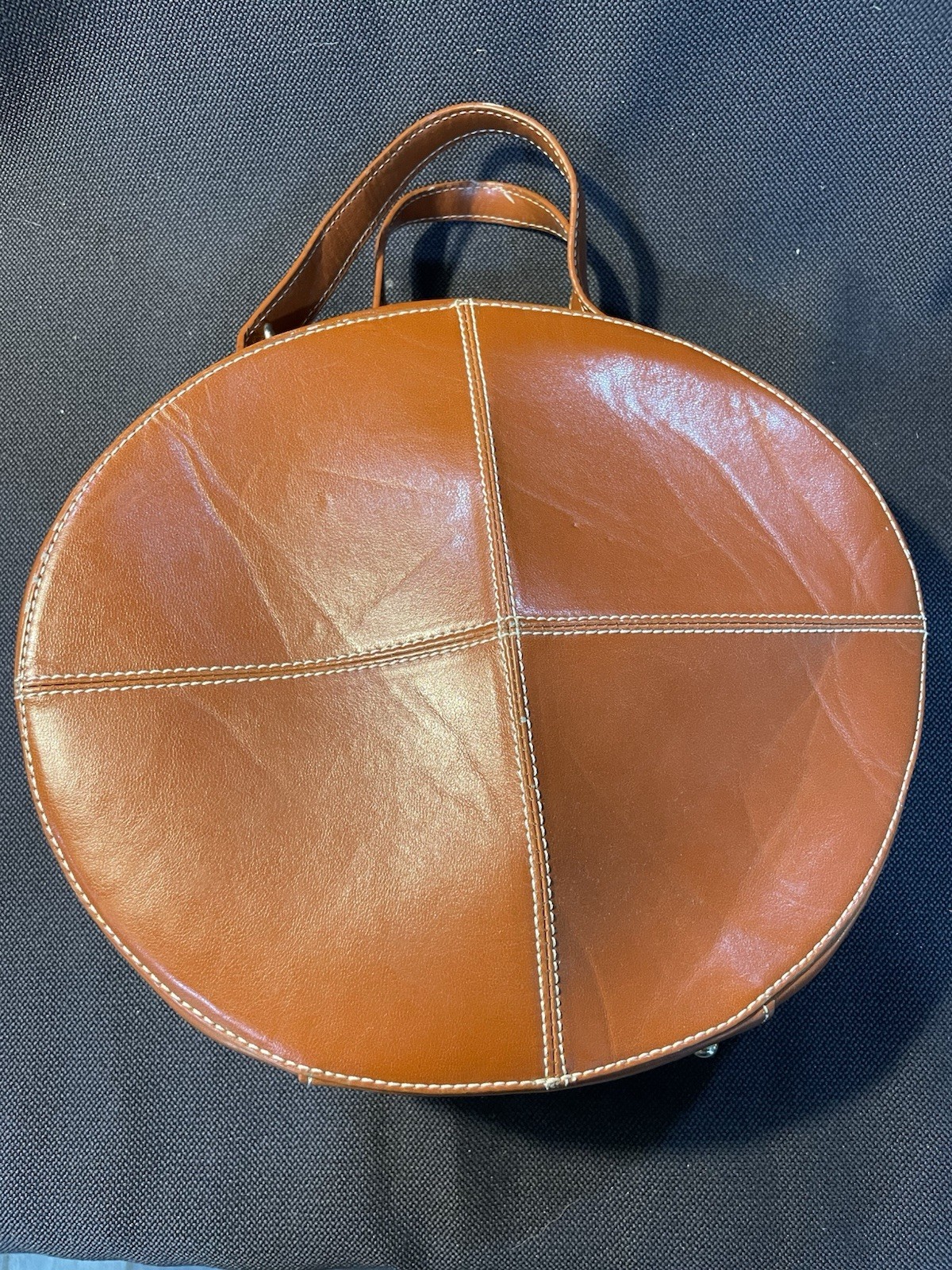 Far Nine Round Handbag 11” Across, 11” tall, 2.5” Wide (S-71) READ