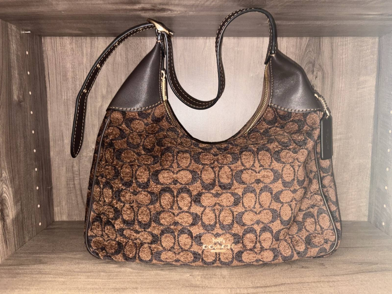 Coach Ella Signature Chenille Detachable Strap