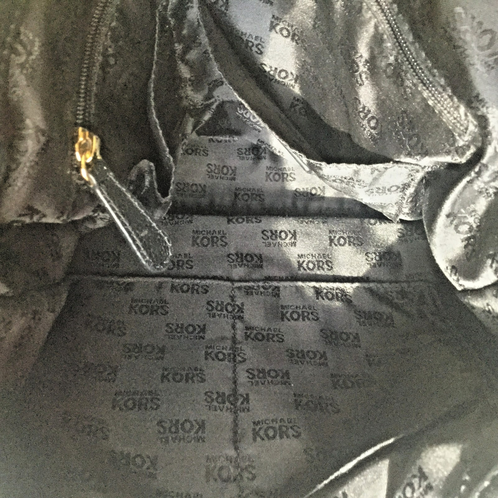 $360 Michael Kors Black Pushlock Women’s MK Large Shoulder Bag -Genuine Leather