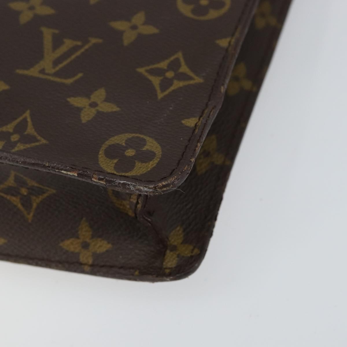 LOUIS VUITTON Monogram Porte Documents Senatur Briefcase M53335 LV Auth bs30830