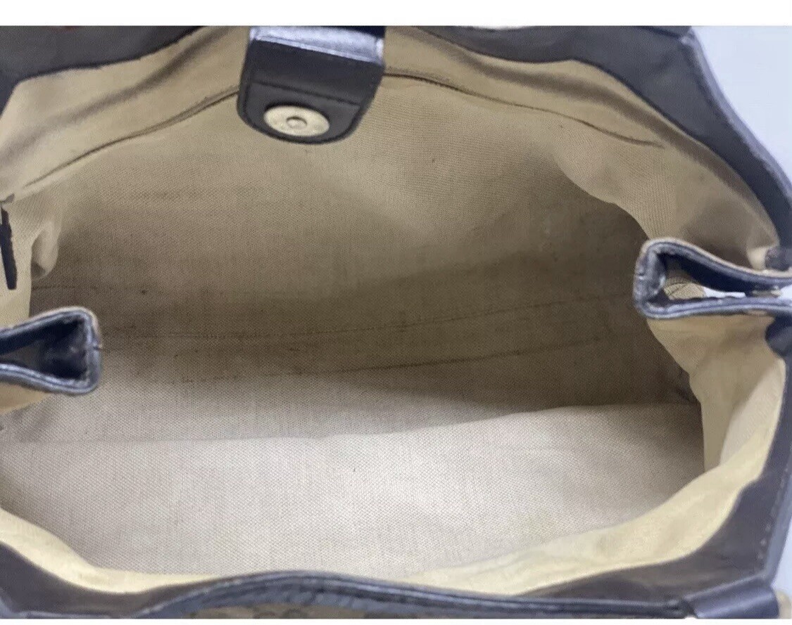 Gucci Hand Bag Brown Canvas 1270638 Hobo Sukey