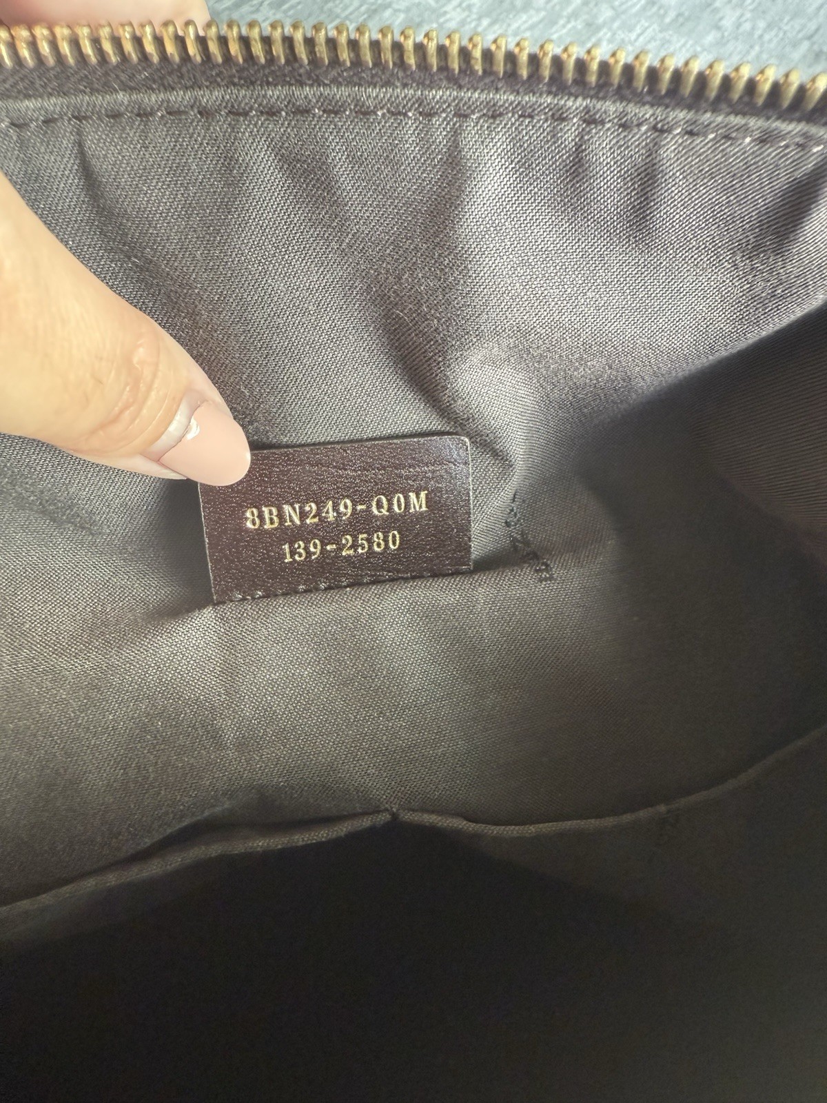 Fendi Zucca FF Monogram Brown/Black Zip Top Handle Satchel Gold HW Dust Bag