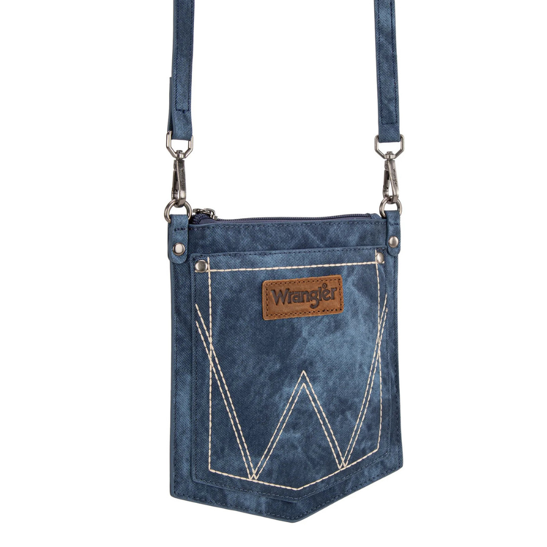 Wrangler Ladies “W” Stitch Water Repellent Denim Crossbody WG219-183JN