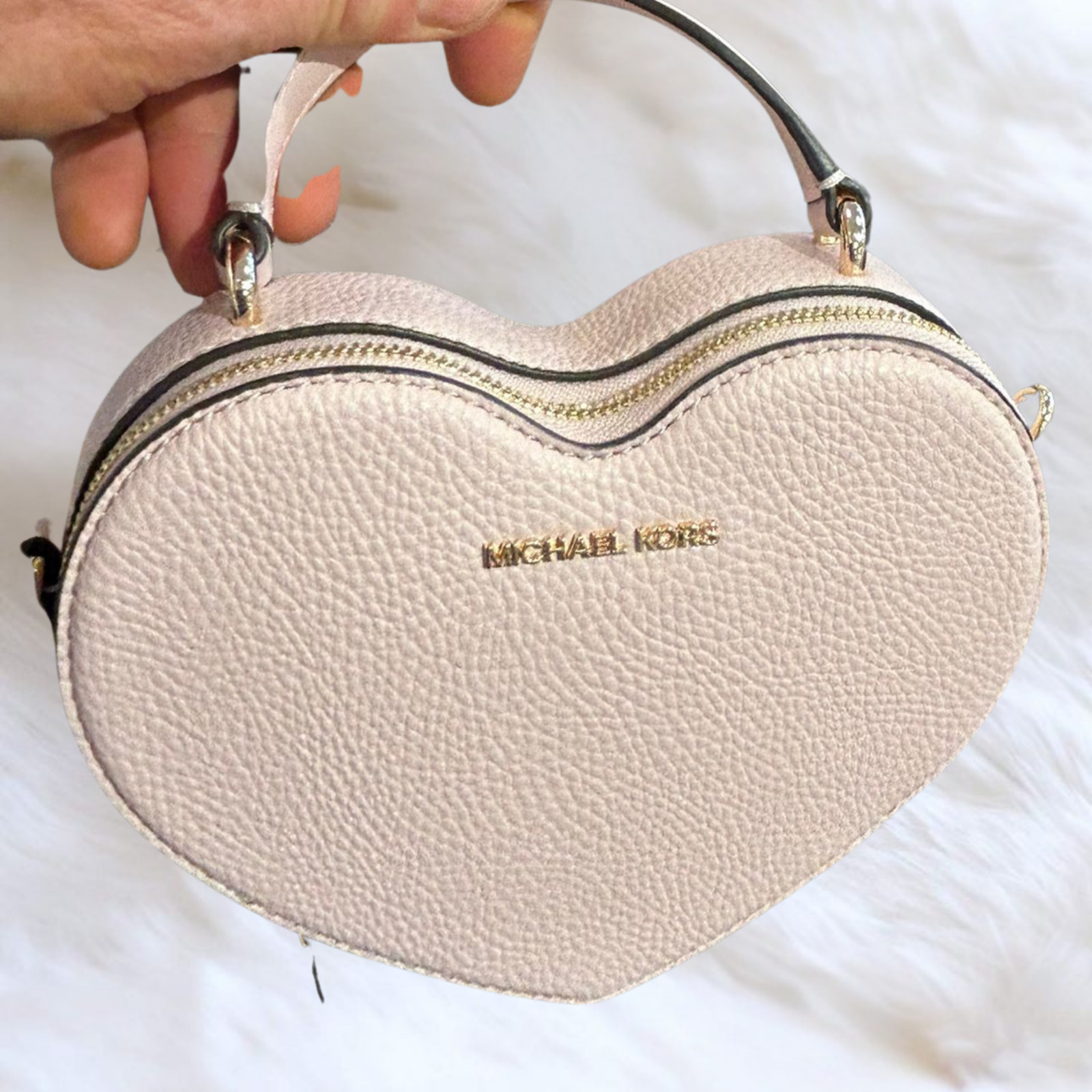 Michael Kors Jet Set Women Small PVC Heart Crossbody Purse Bag Variation