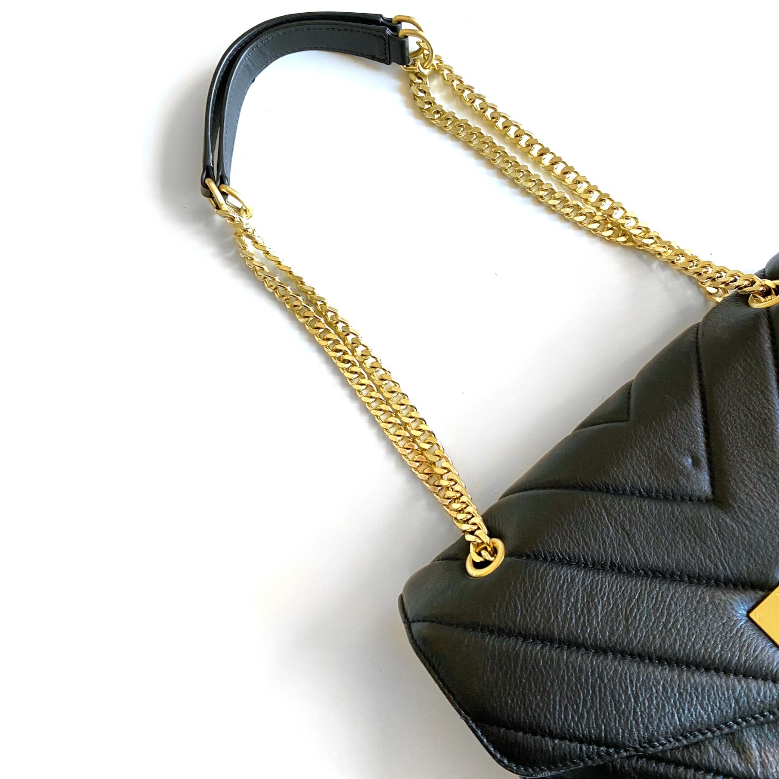 $765 MONCRIEF LONDON WOMEN’S LEATHER BAG “CATHRYN” CROSSBODY/SHOULDER BLACK