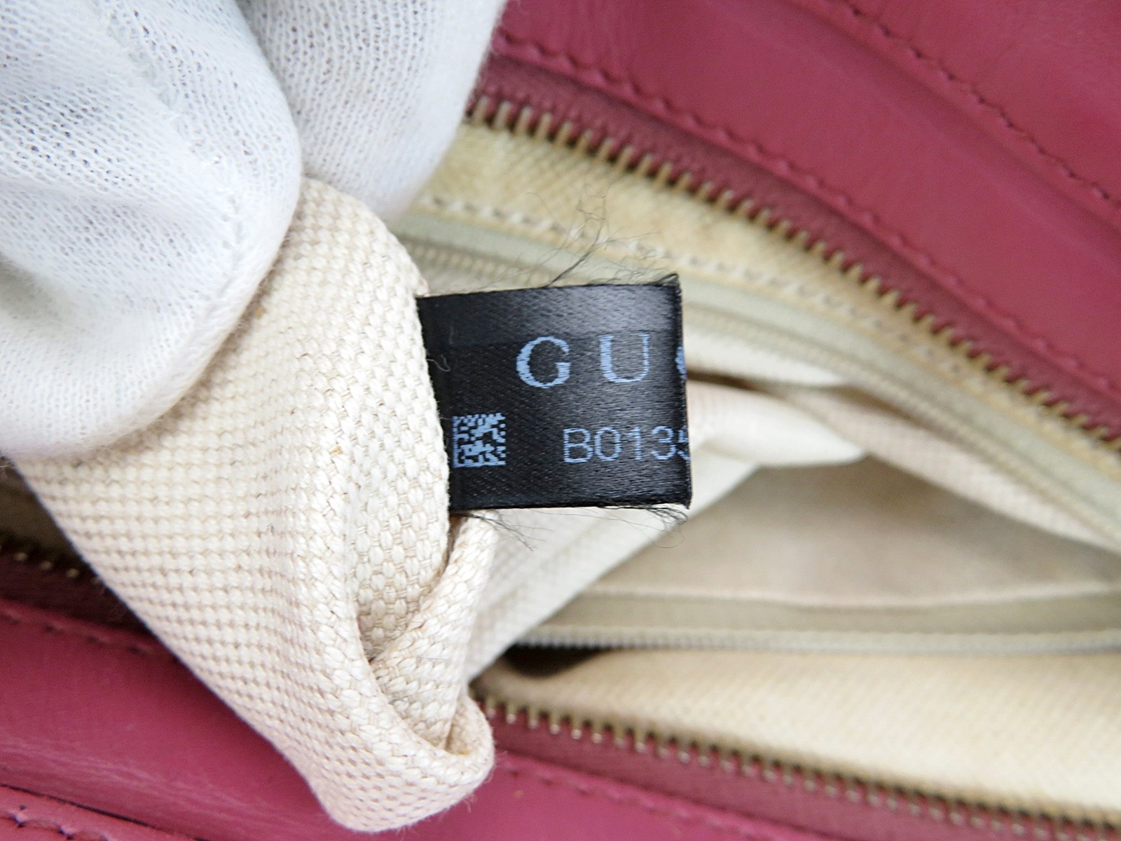 Auth GUCCI Sukey Brown GG Canvas and Pink Leather Shoulder Bag Purse #62121