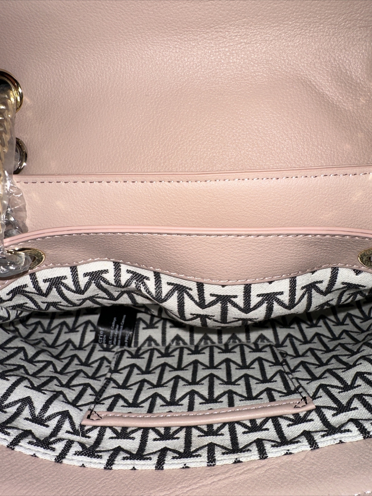 MONCRIEF LONDON CAITHLYN LEATHER SHOULDER/CROSSBODY BAG SOFT PINK NEW $780