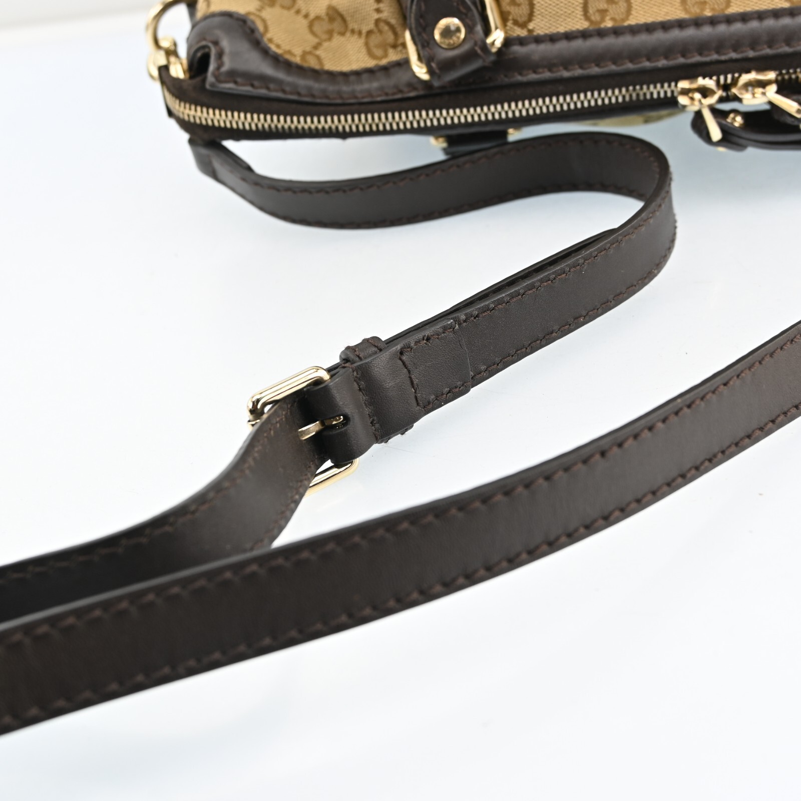 AUTH GUCCI Sukey 2Way Shoulder Tote Bag GG Canvas Leather 247902 P3776AC612