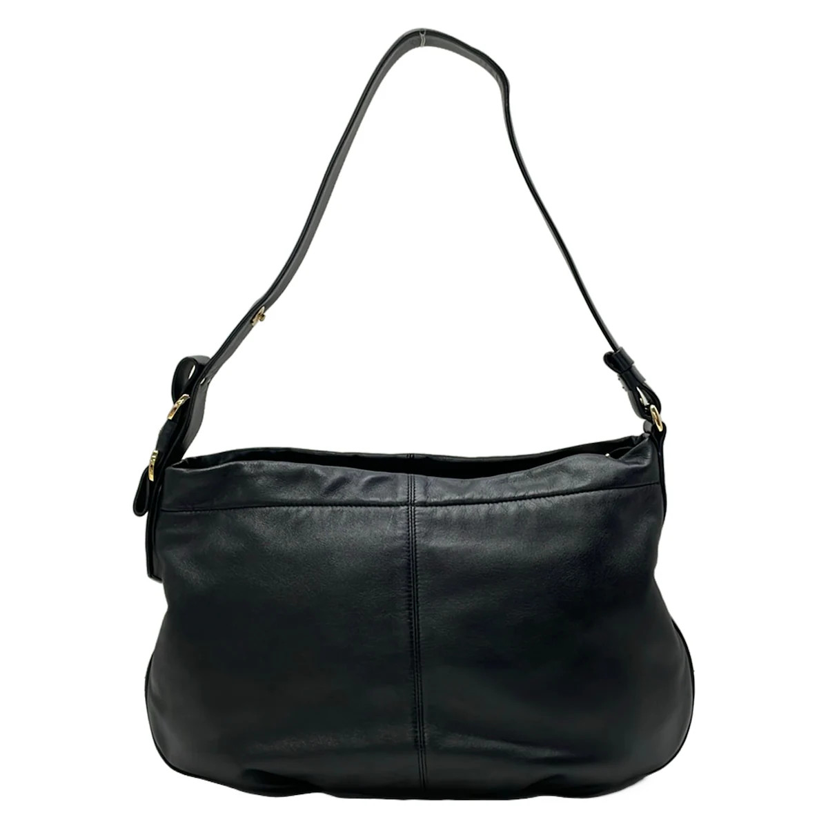 Salvatore Ferragamo Vara Black Leather Shoulder Bag