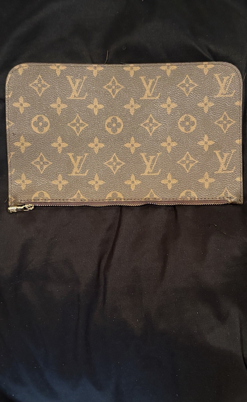 Brown Monogram Hobo Shoulder Bag 3-Piece Set – Purse, Wristlet & Wallet