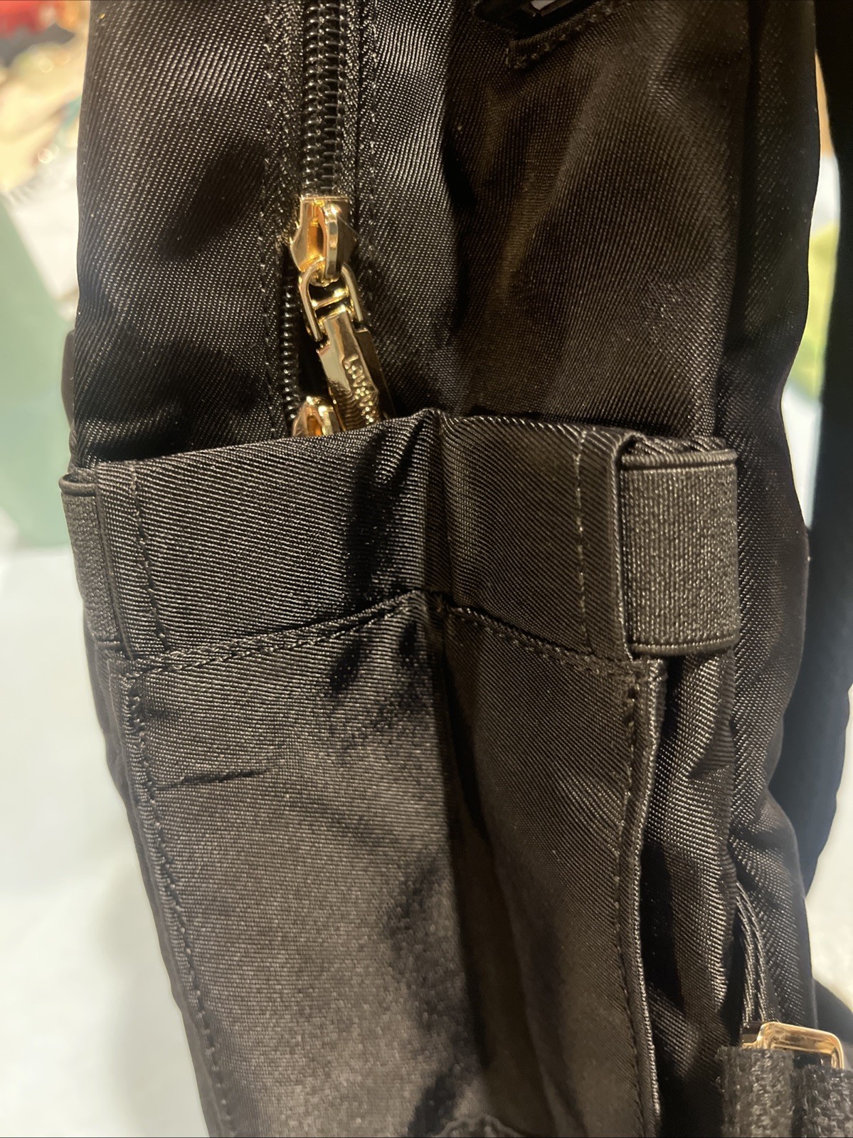 Lovevook Laptop Backpack Women Travel Bag/Purse USB Port Black/Gold Hardware
