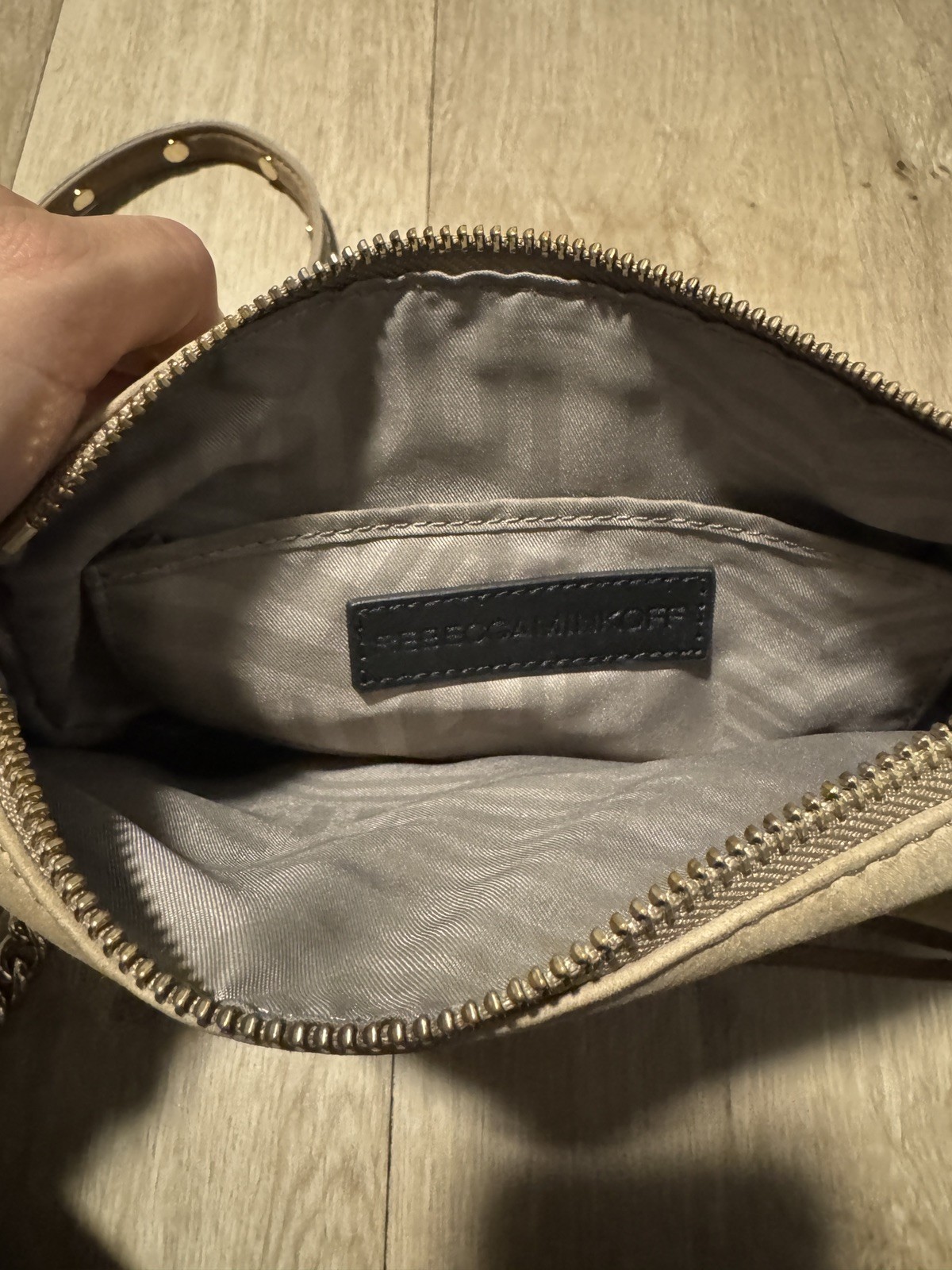 Rebecca Minkoff mini MAC Crossbody Tan Suede
