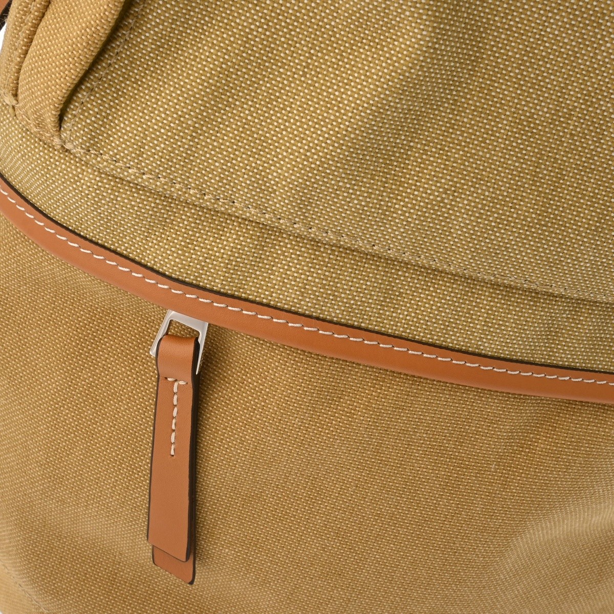 Loewe 301.51AB56 Backpack Canvas / Leather Beige #WB5499