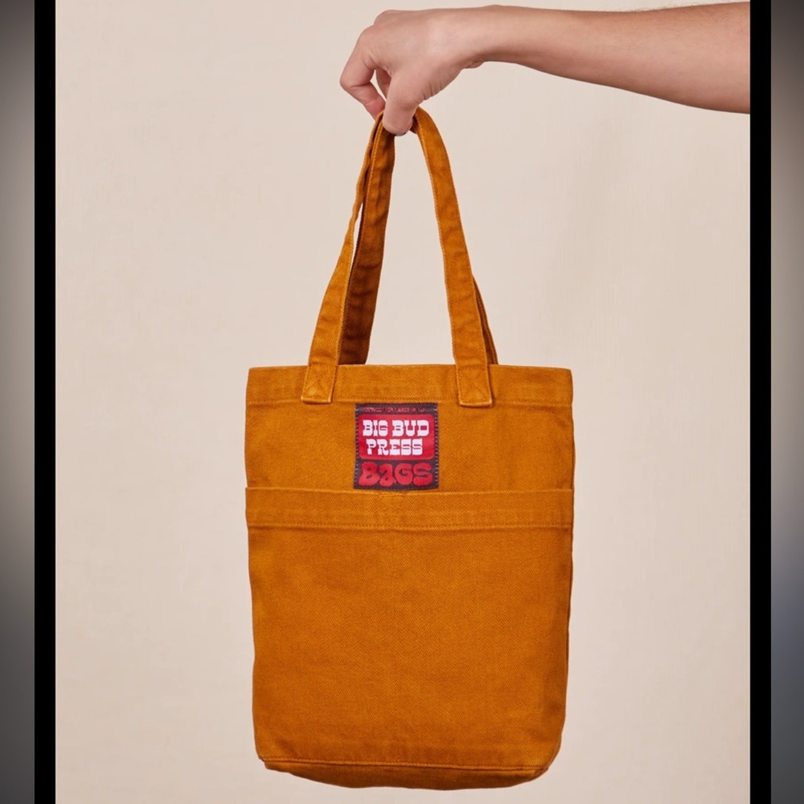 Big Bud Press Mini Tote Bag In Dark Khaki