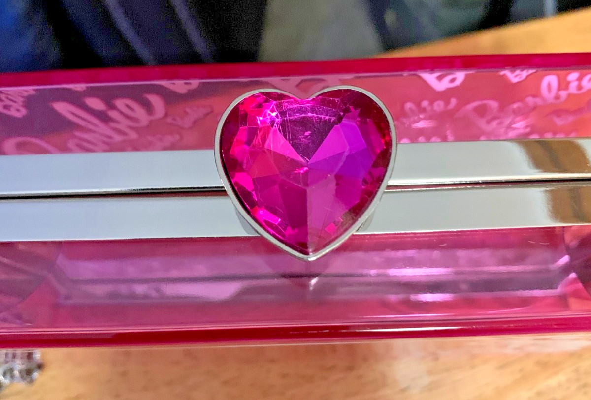 Barbie: The Movie Crossbody Clear Pink Bag Limited Edition Heart Shape Closure
