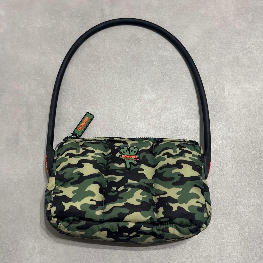 MARC JACOBS Heaven by Camouflage Nylon Shoulder Bag Green Men Authentic