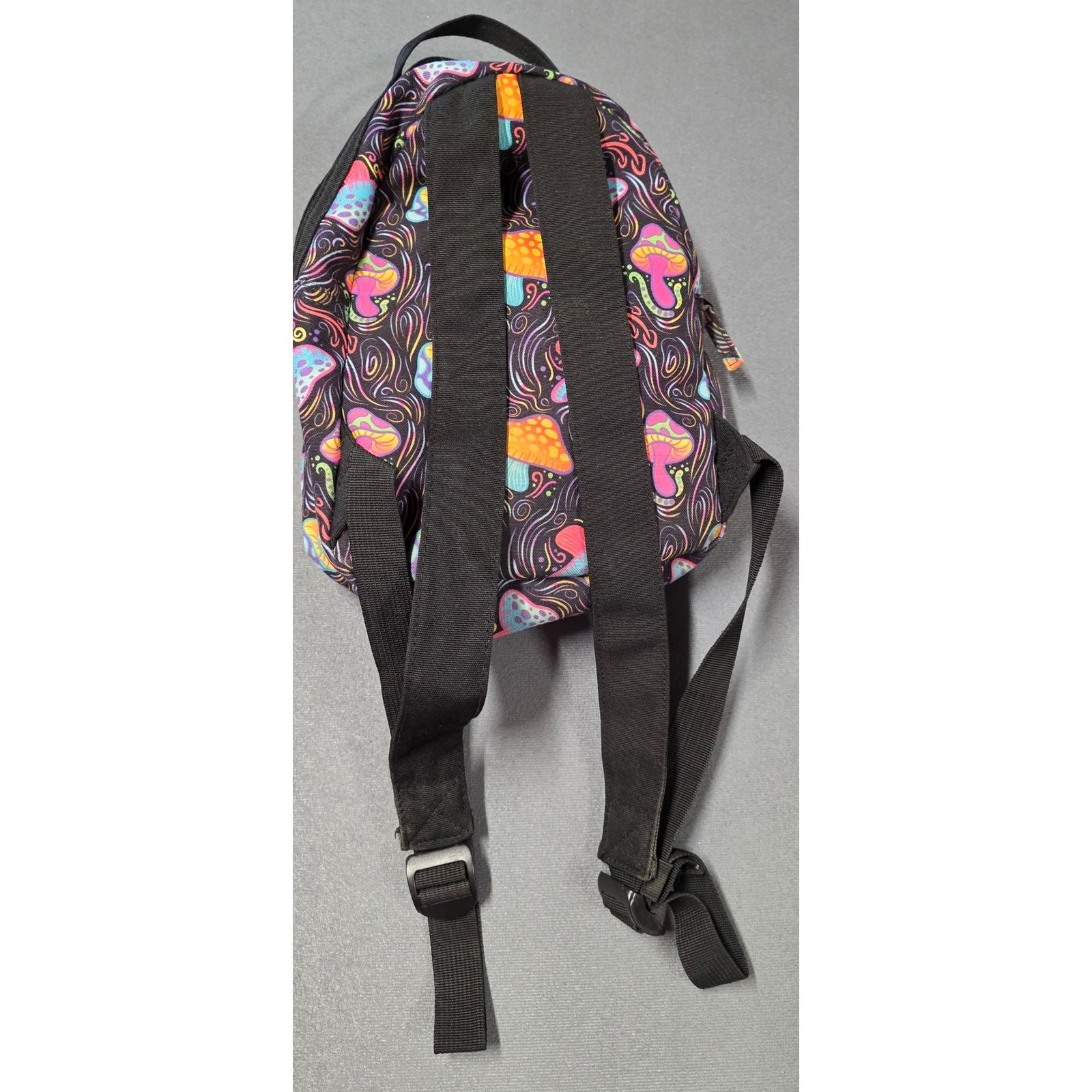 Spencer’s Mushroom Mini Backpack Vibrant Psychedelic Festival Compact Whimsygoth