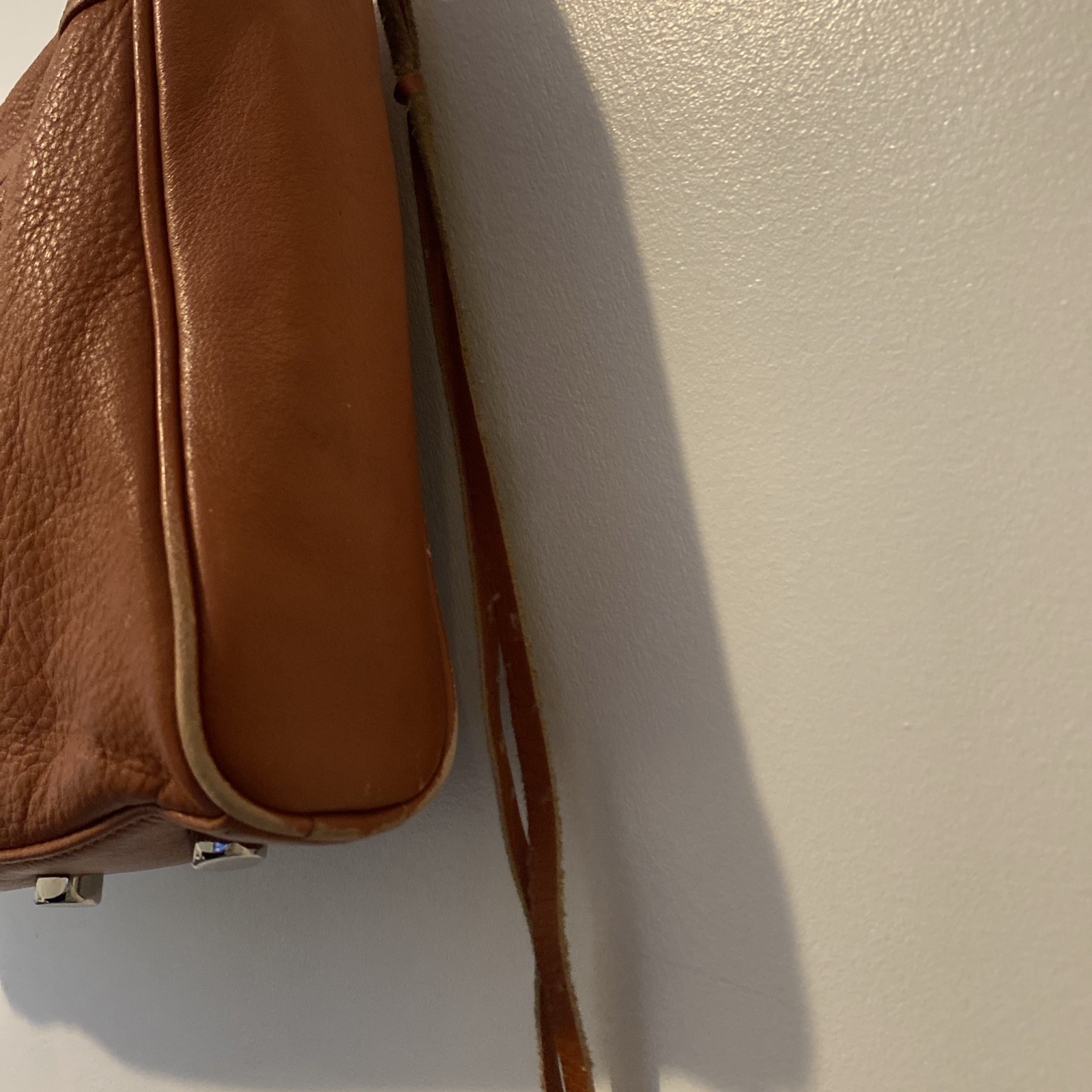 Rebecca Minkoff Mini Mac Crossbody Almond Color Purse