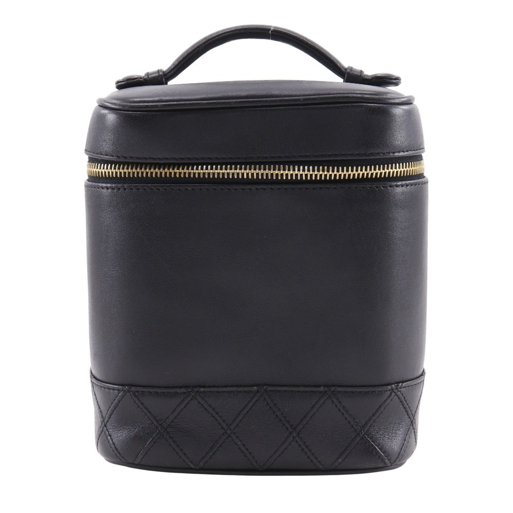 CHANEL A01619 Bicolole vintage Vanity Vanity black Calfskin Women