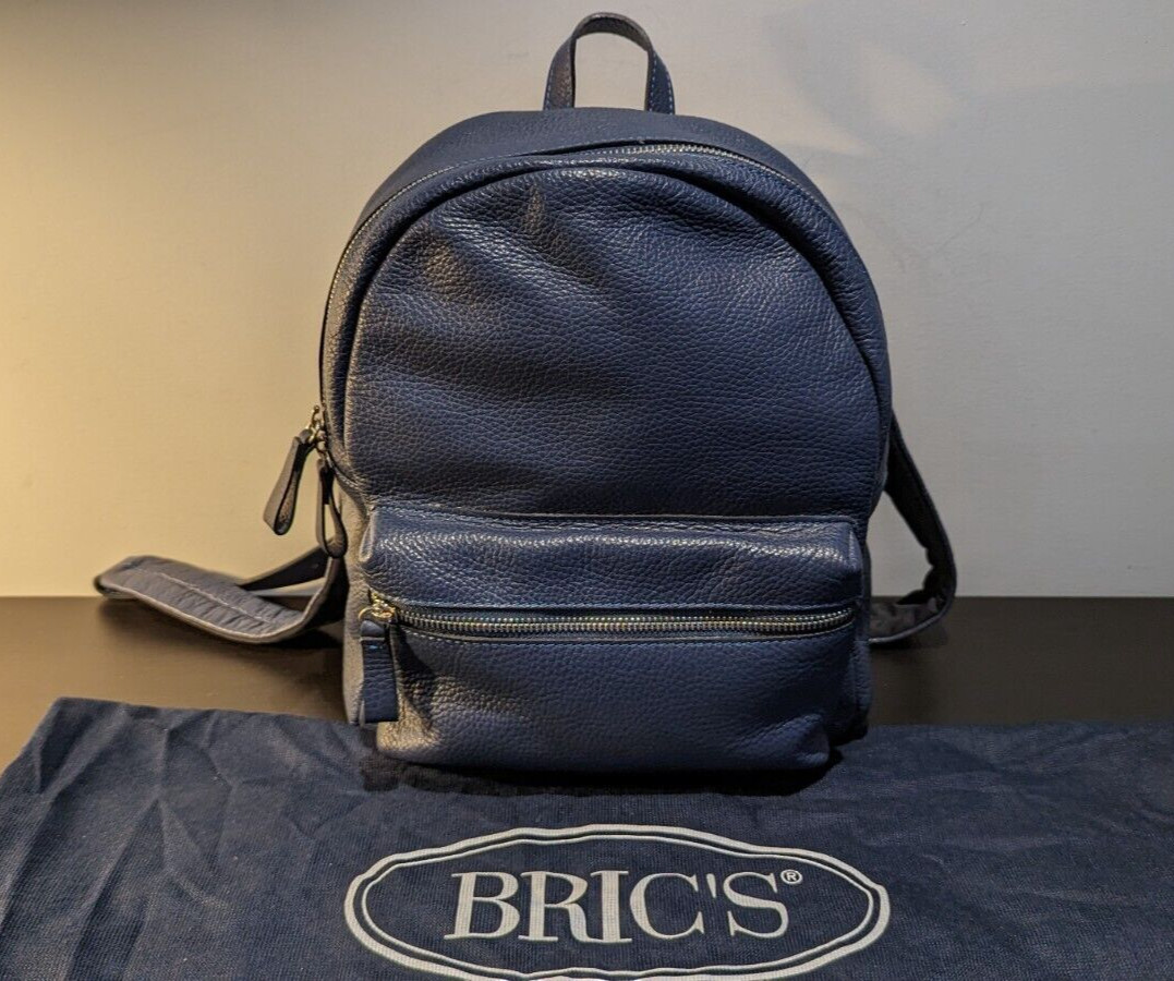 BRIC’S X-BAG LEATHER BACKPACK *BRAND NEW* WHOLESAL- BLUE. MSRP 400.00