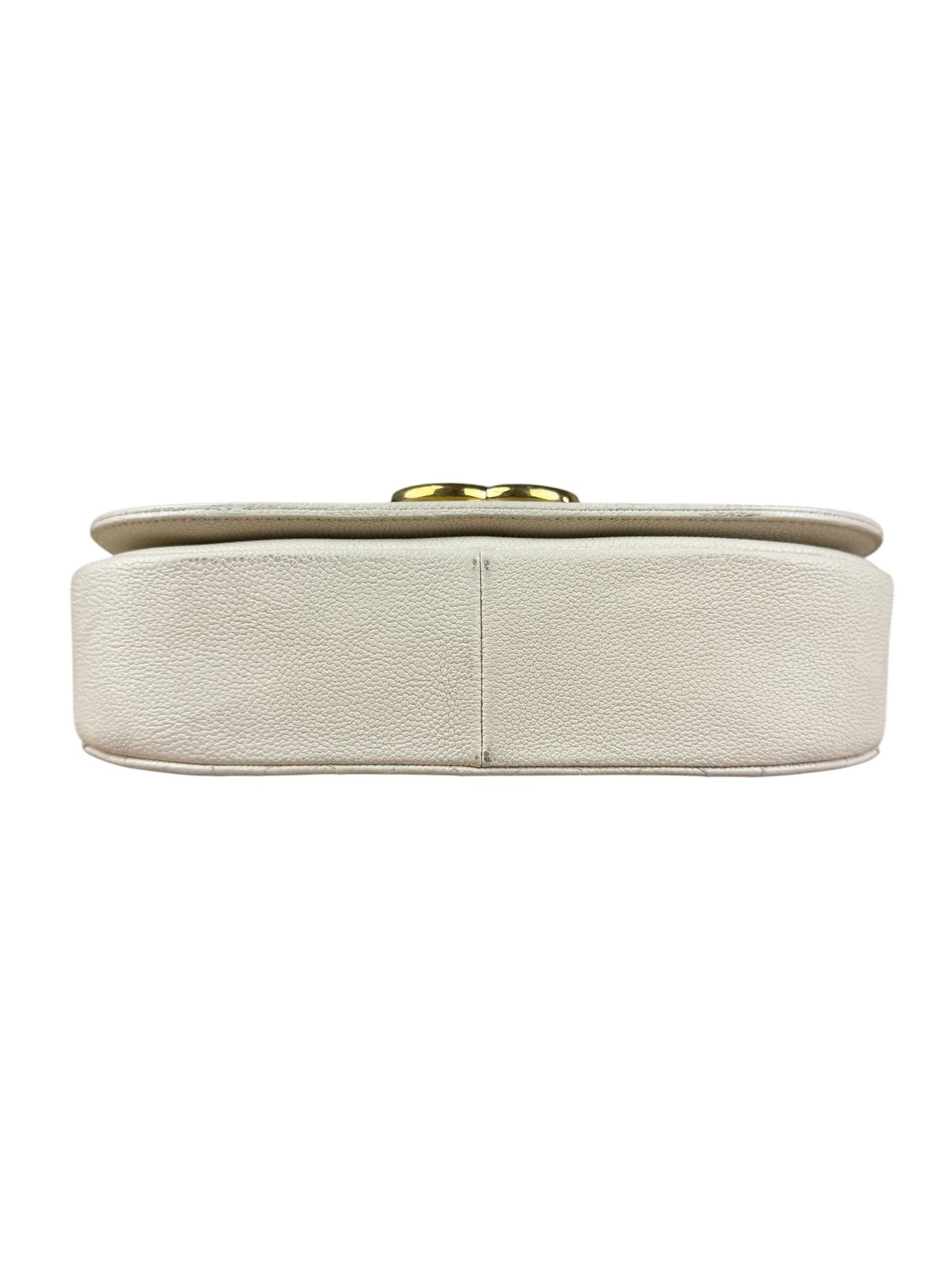 Size M – Chanel Ivory Caviar Quilted Coco Cuba Chain Top Handle Bag 2018 – Pre-O