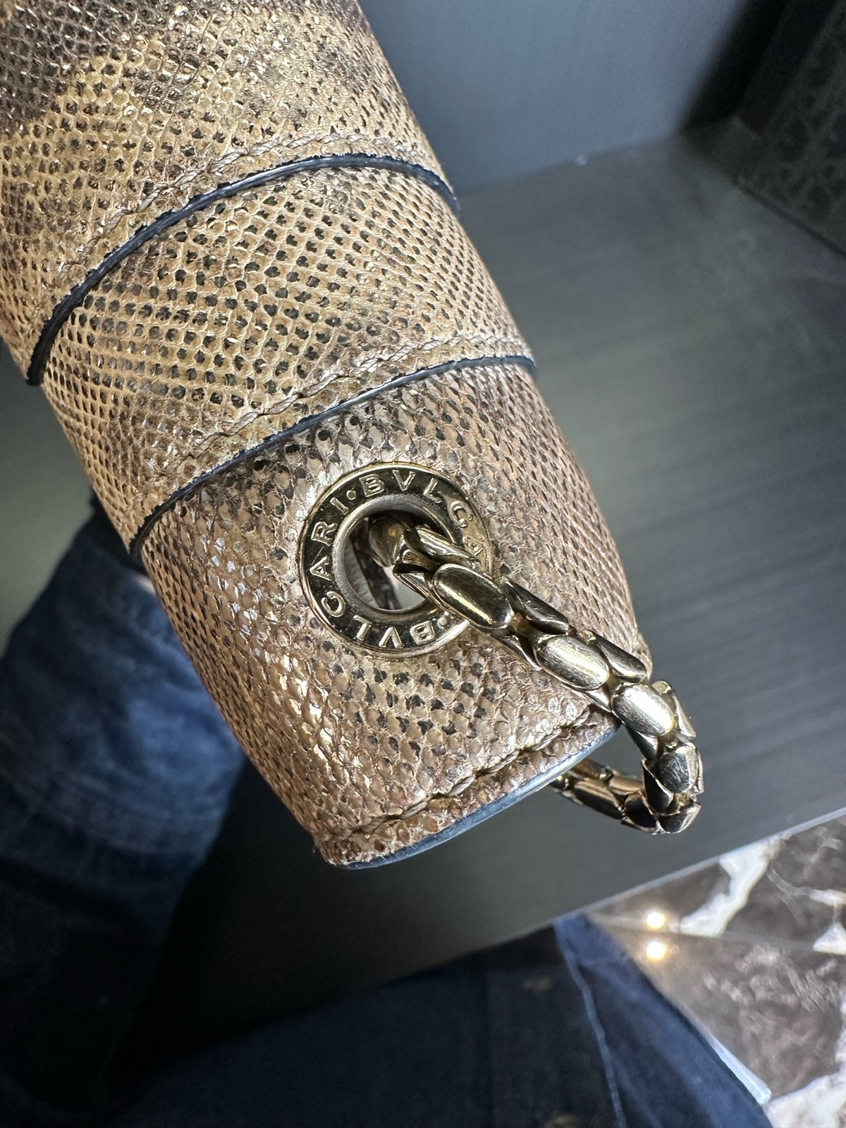 BVLGARI Serpenti Karung Leather Special Edition Medium Shoulder Bag NWOT AUTH