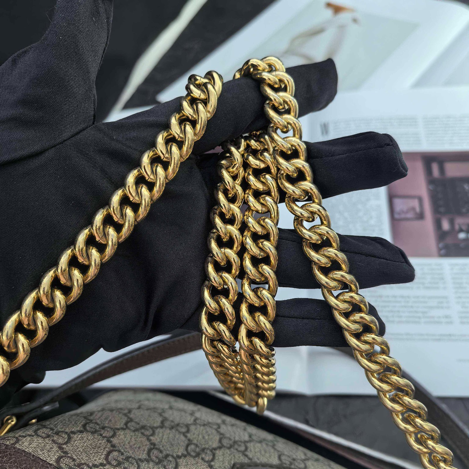 Gucci Dionysus GG Supreme Bucket Bag,（ 24×7×22 ）cm