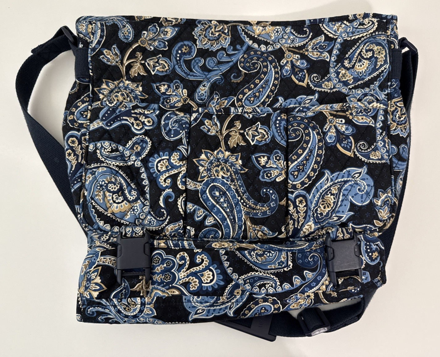 Vera Bradley Windsor Navy Quilt Large Weekender Travel Bag Carry On New w/Tags