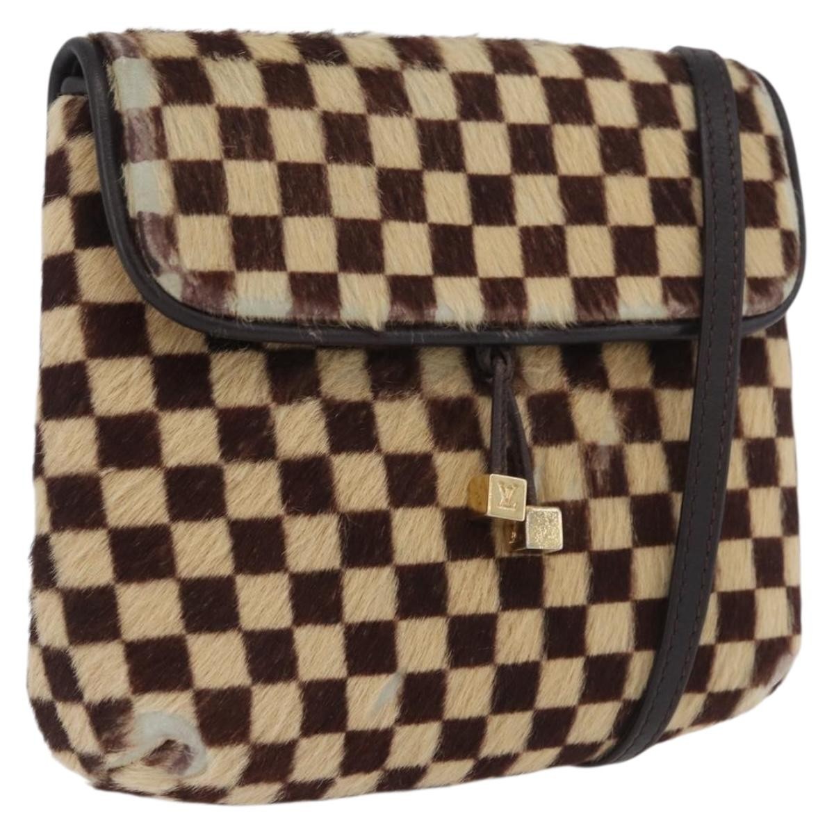 LOUIS VUITTON Damie sovage Gazelle Bag Harako leather Brown M92130 Auth BSZ243