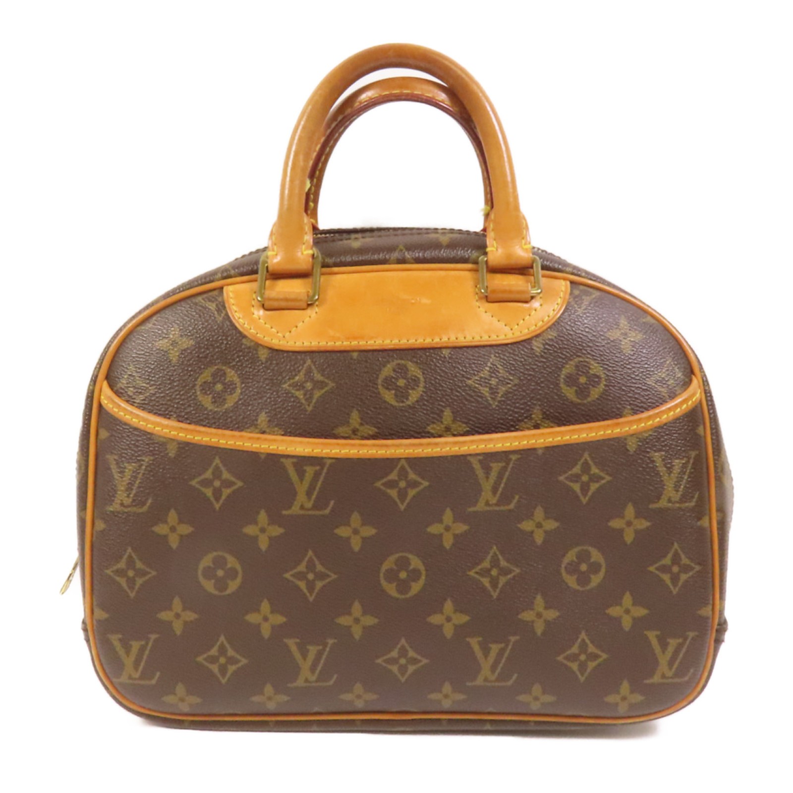 LOUIS VUITTON LV GHW Trouville Hand Bag M42228 Monogram Brown