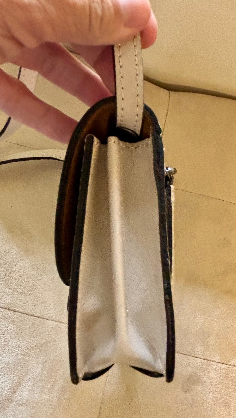 Patricia Nash Greek Ombre & Chalk White Small Crossbody RFID