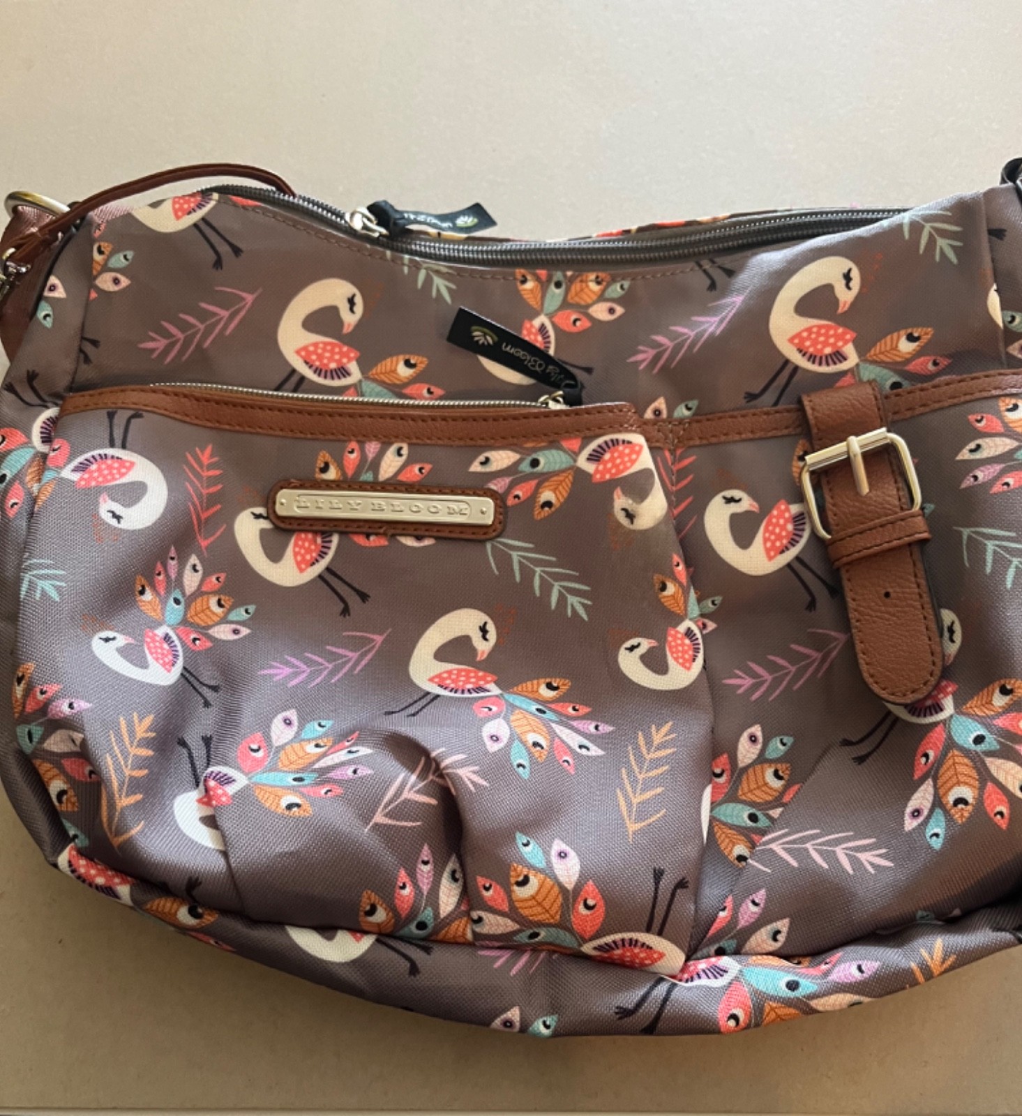 lily bloom love birds purse