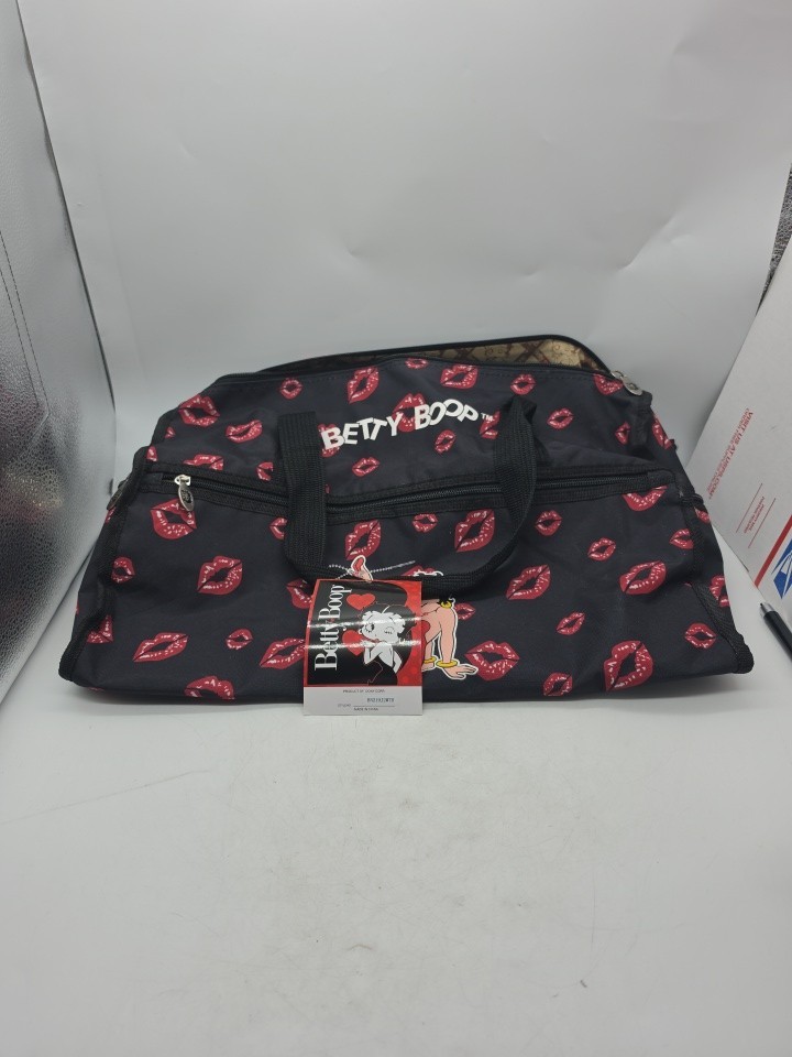 Betty Boop Duffel Style Tote Bag Red Lip Brand New Sold Out Gym Bag