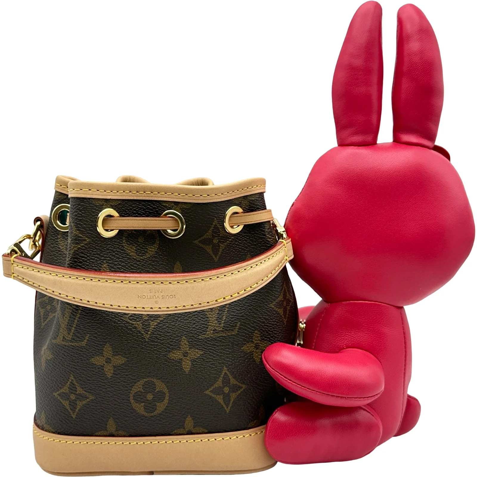 LOUIS VUITTON Nano Noé Brown Monogram Shoulder Bag M11305 #OKB1762