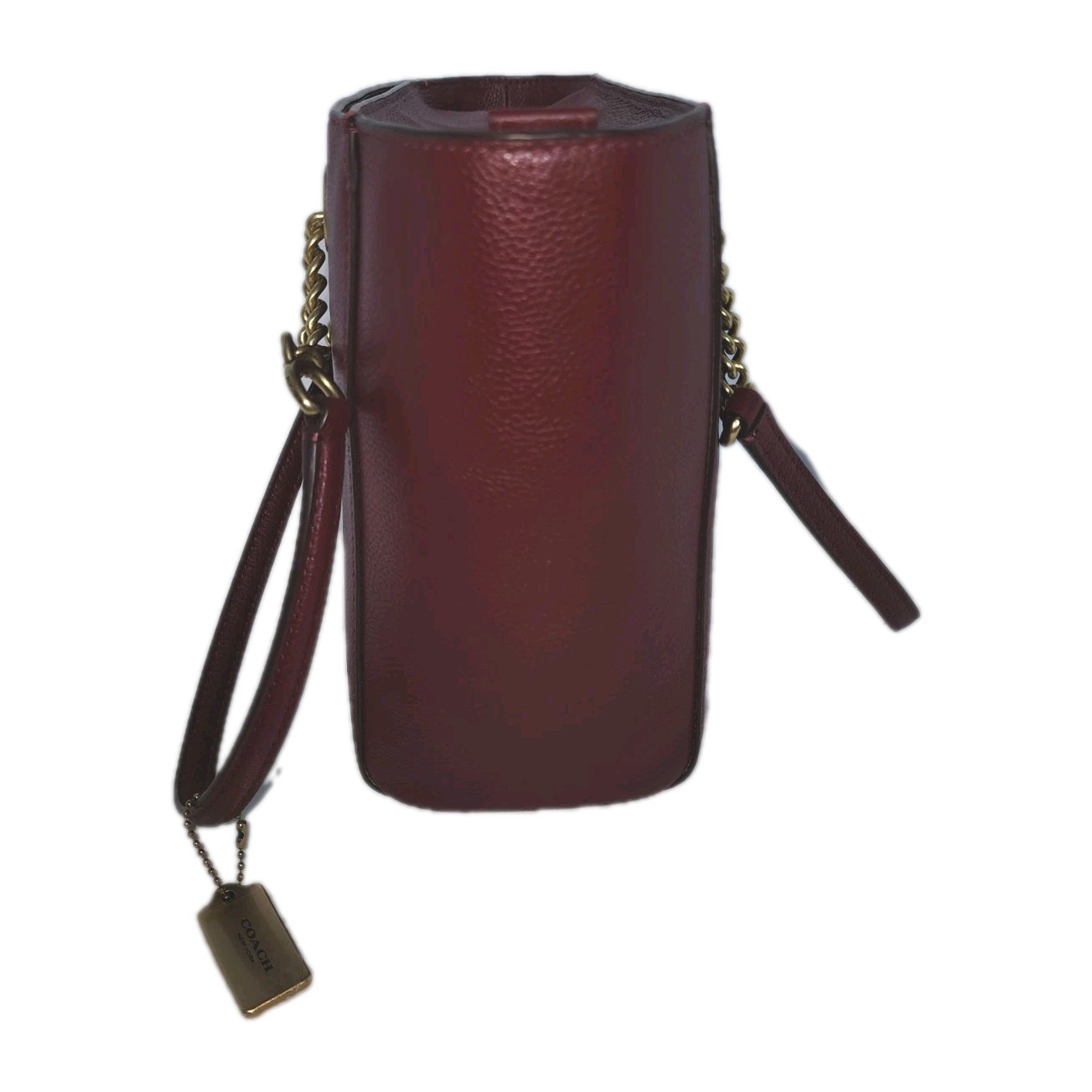 NWT Coach Turnlock Chain 27 Women’s Tote 9 inch – 57107 Oxblood (Burgundy)