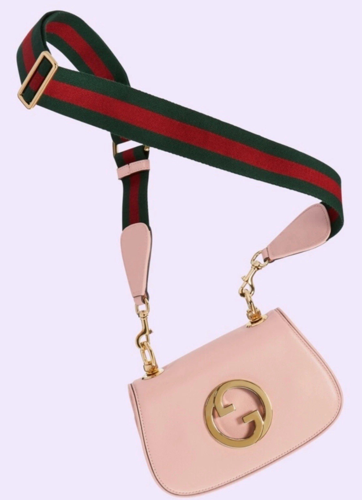 $3,200 Gucci Blondie pink Leather Crossbody Bag Come W 2 straps 698643 Full Set