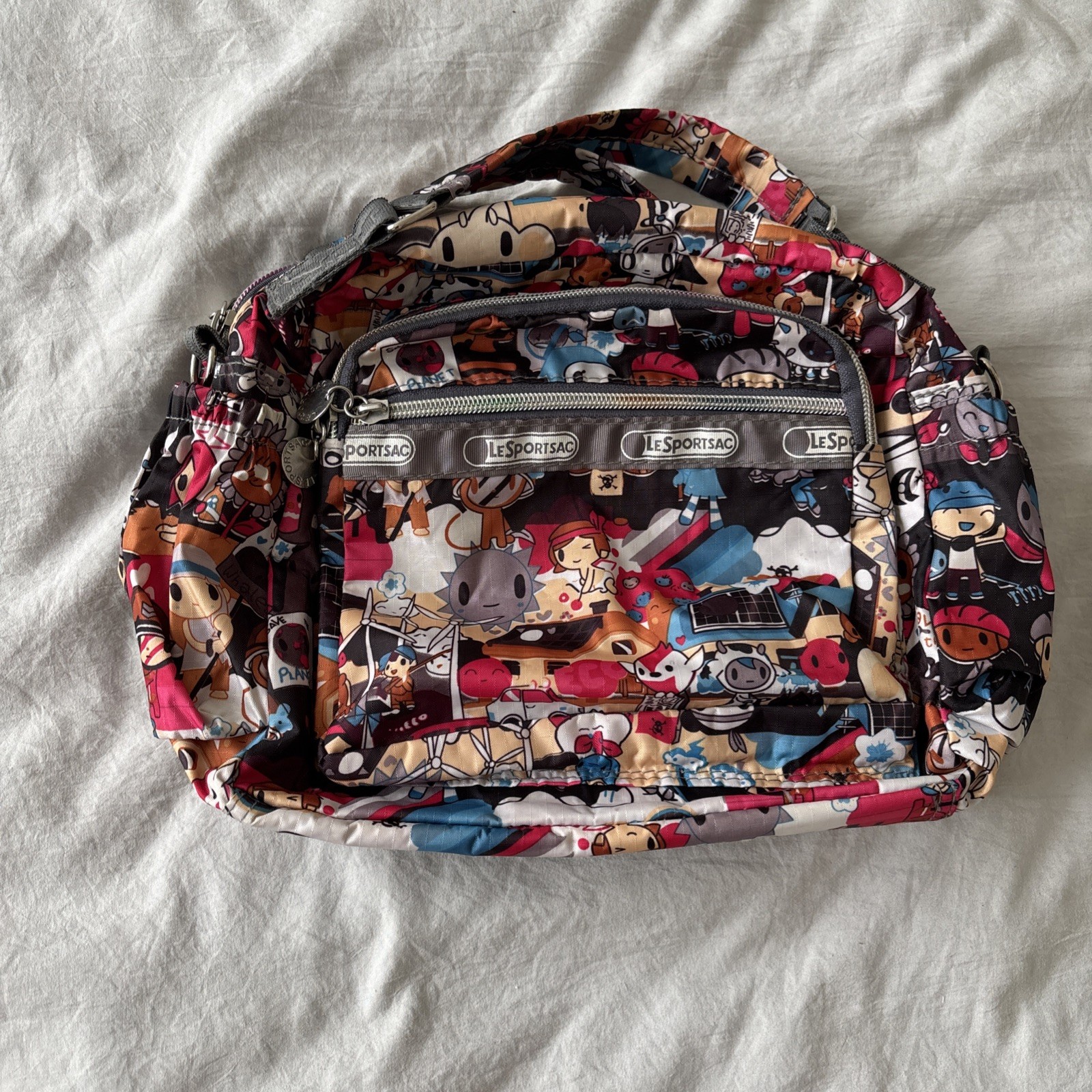 LESPORTSAC Tokidoki Eco Mondo No Long Strap, Interior Rip, See Description