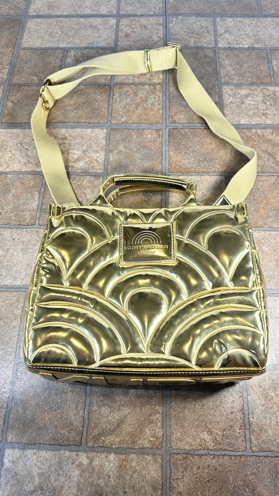 Kurt Geiger London BAG Southbank yellow Gold