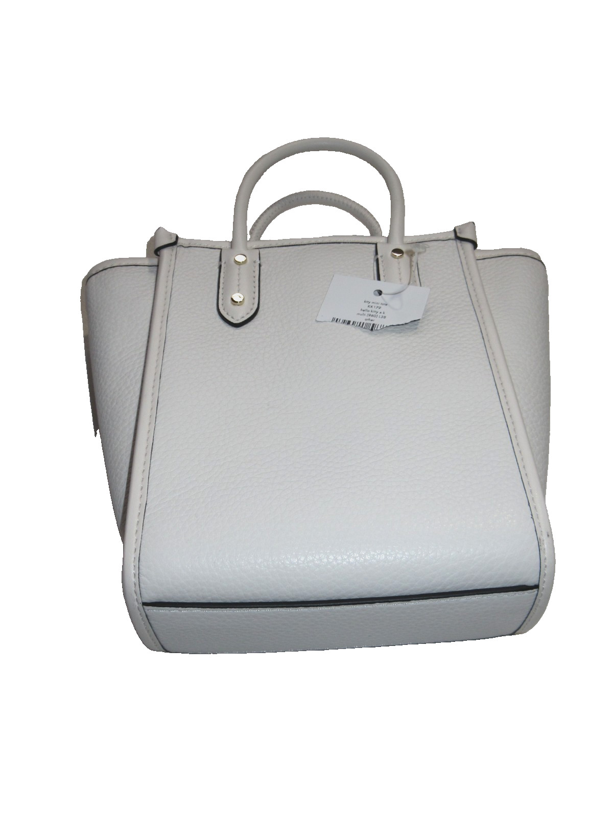 NWT Kate Spade x Hello Kitty Ella Mini Tote in White Multi Leather Purse