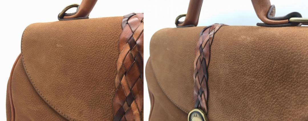 Ghurka Shoulder Handbag Brown H 10.62 x W 11.02 x D 4.33 inch Present from Japan