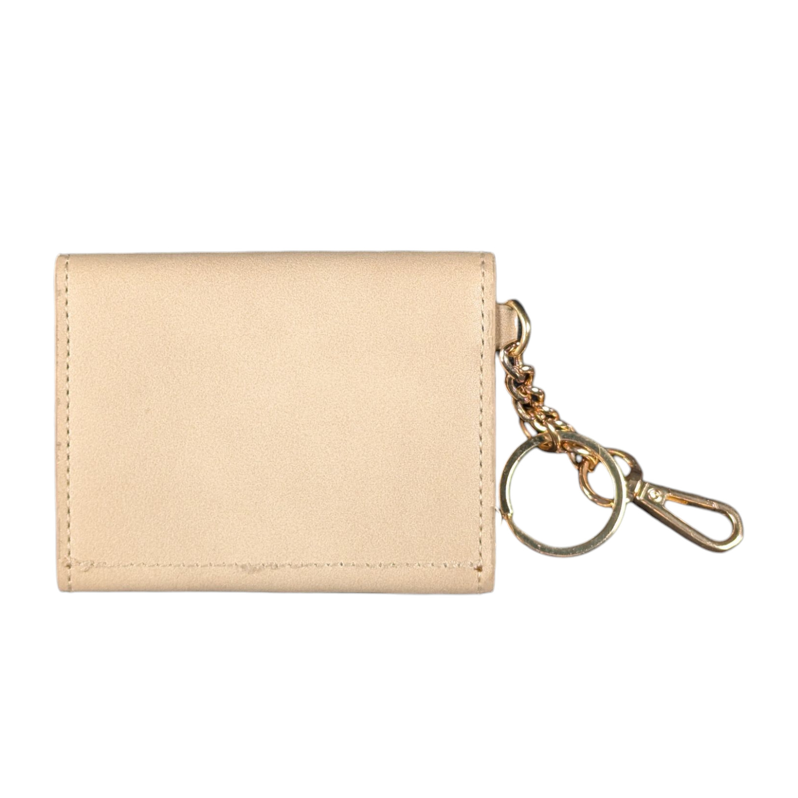 Steve Madden Beige Bag Charm Keyring Wallet for the Bgemma Mini Backpack