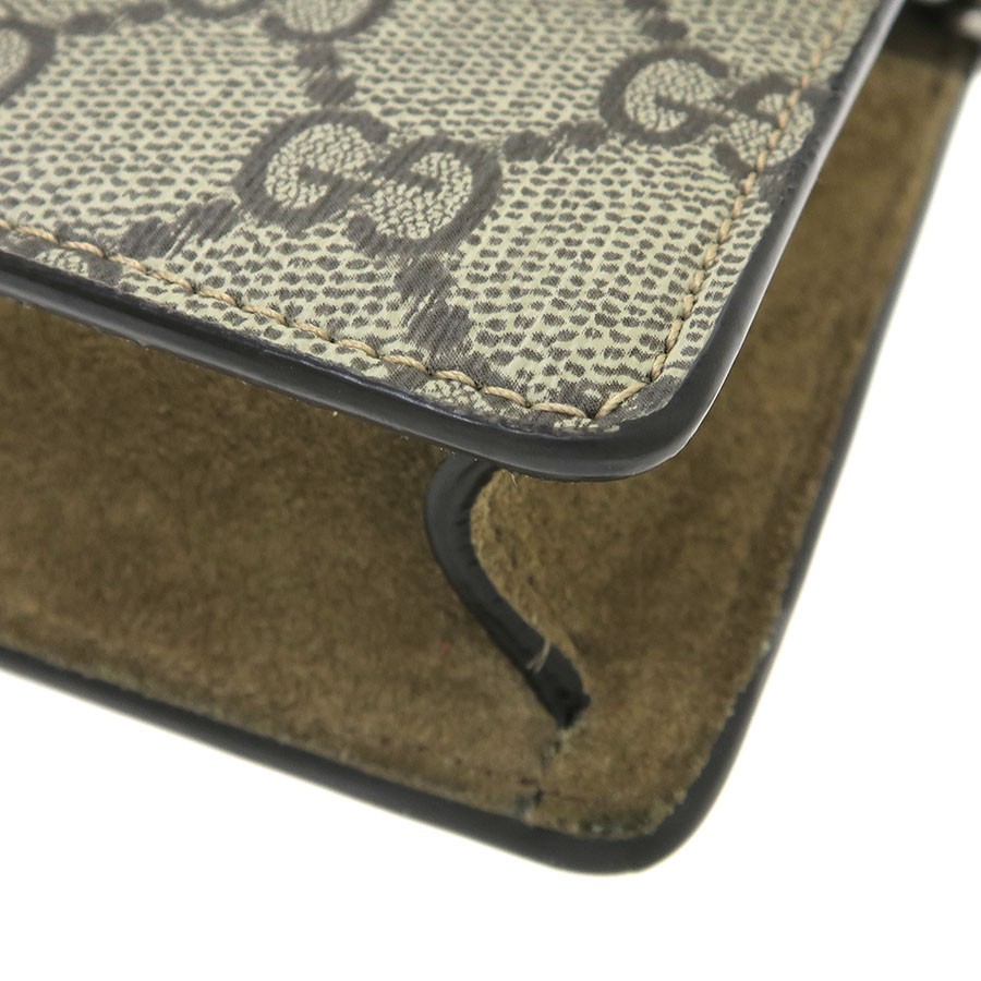 Gucci Dionysus Mini Chain Shoulder 476432 GG Supreme Canvas Beige #SAB15858