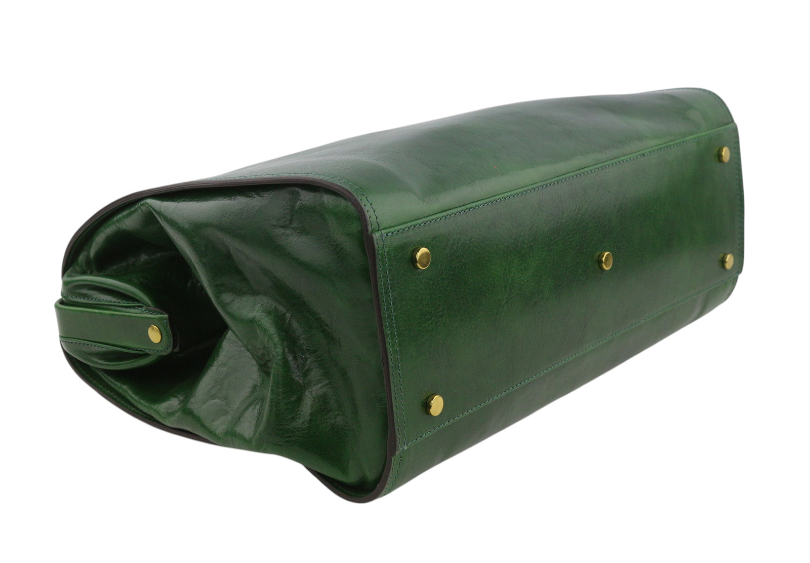 Time Resistance Mrs Dalloway Ladies Doctor Bag Green Vachetta Leather
