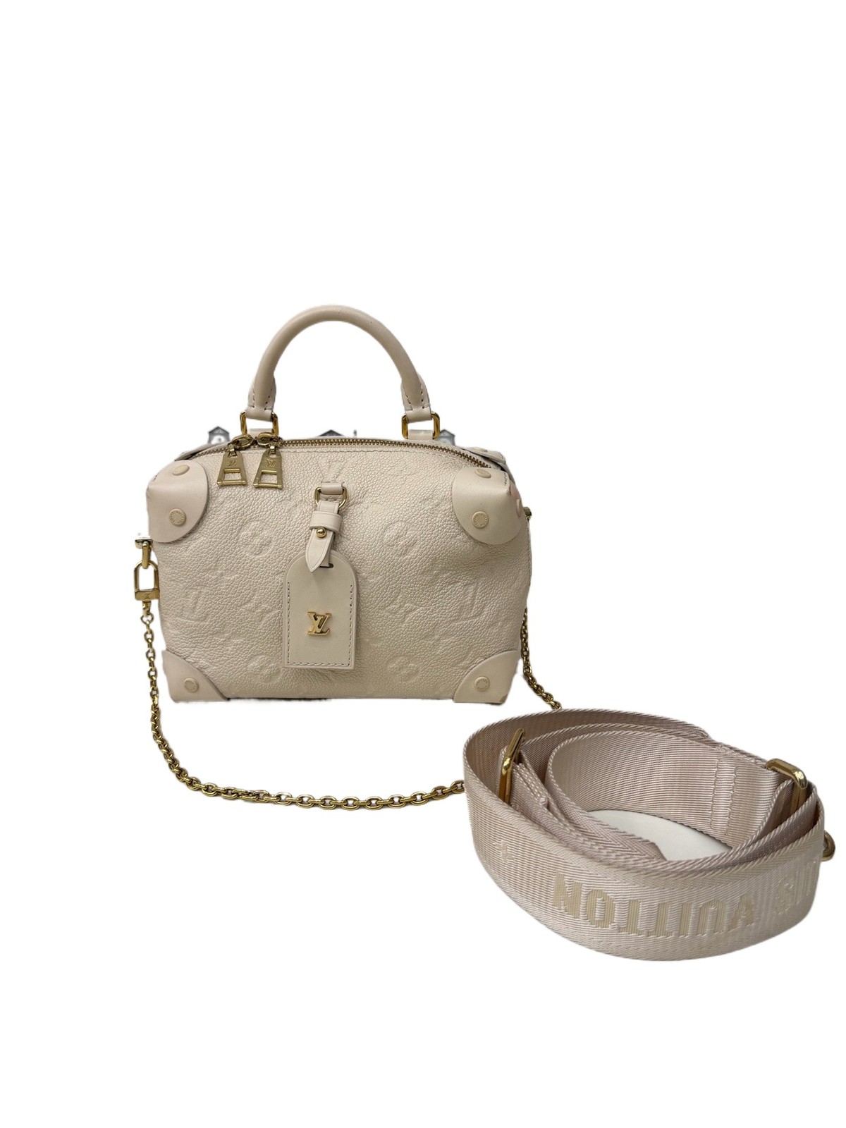 Authentic Louis Vuitton Embossed Calfskin Leather Top Handle Bag White eBay AG