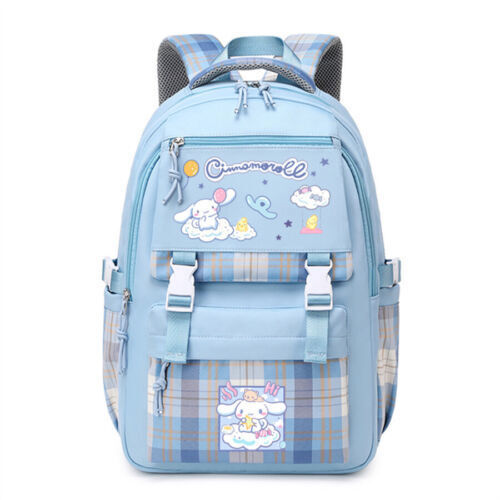 Cinnamoroll Melody Kuromi Student Backpack Pom Pom Purin Pochacco School Bag NEW