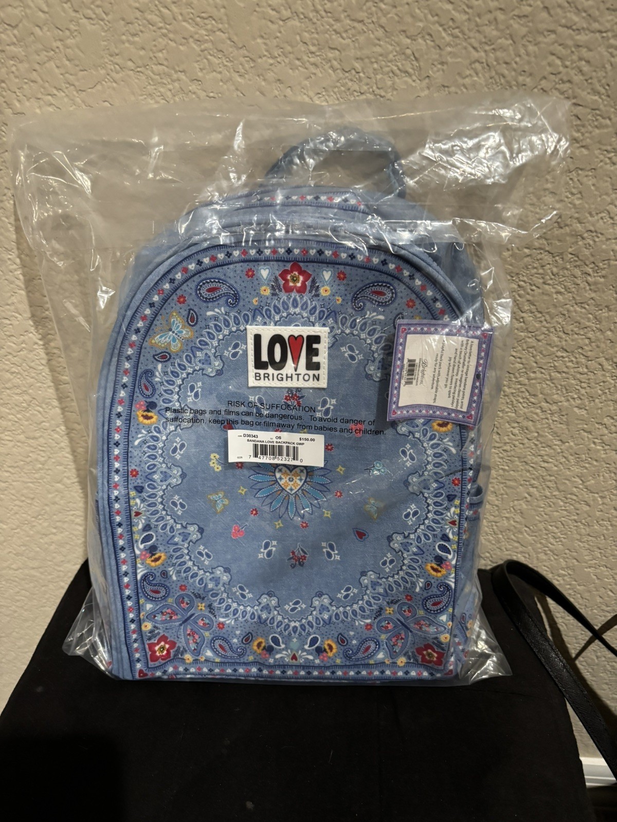 NEW Brighton Bandana Love Backpack – NWT in Sealed Original Packaging