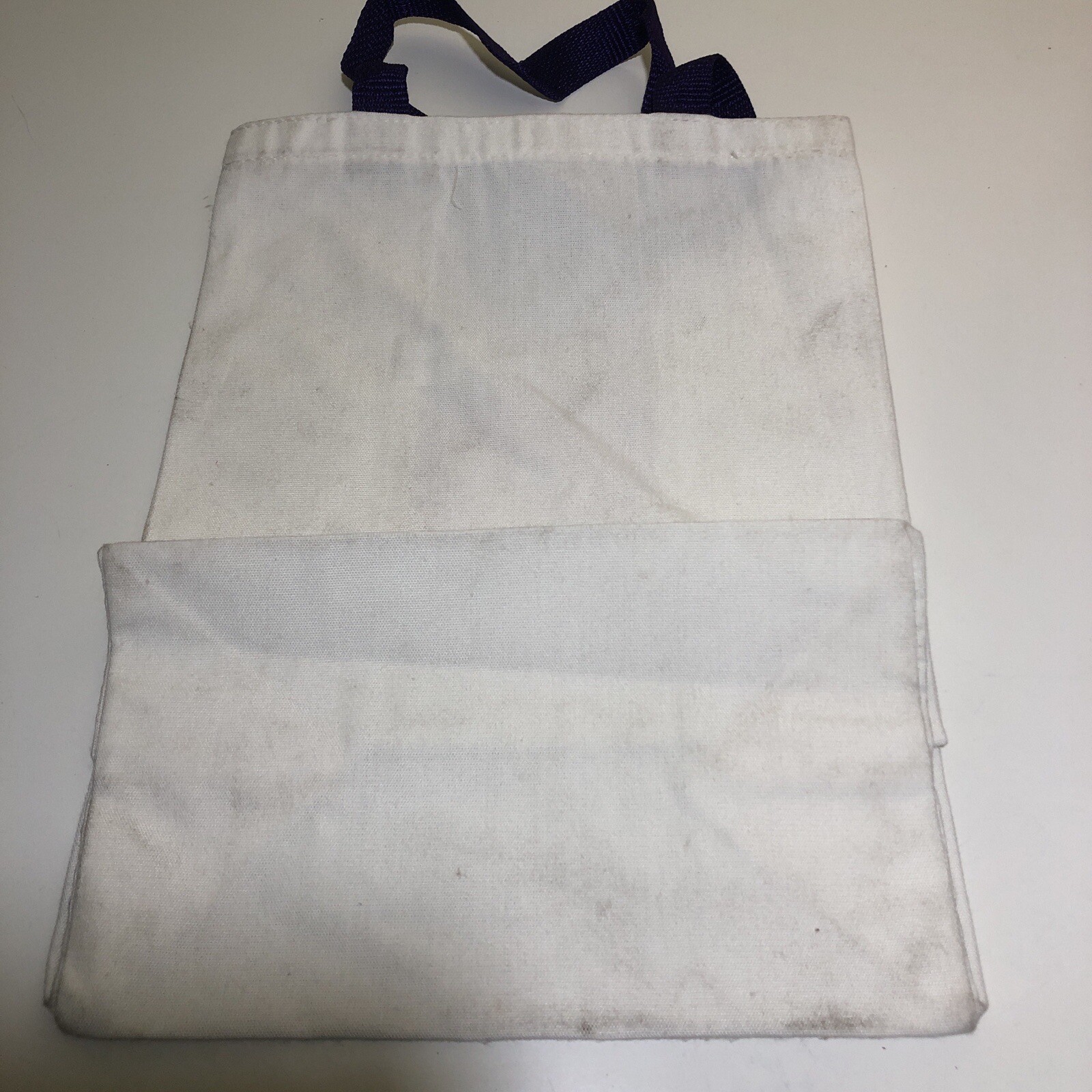 VTG 80s 90s Billboard Concepts Canvas Tote Bag Fish Colorful Purple Handle