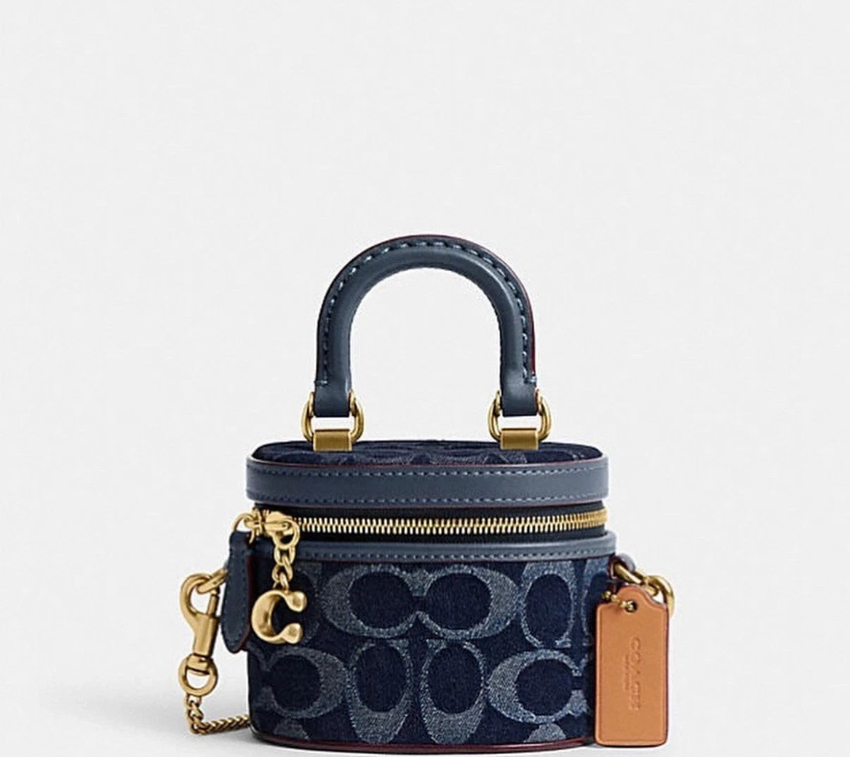 Coach Trail Crossbody 12 Signature Denim Blue CT097 Shoulder bag Outlet NEW
