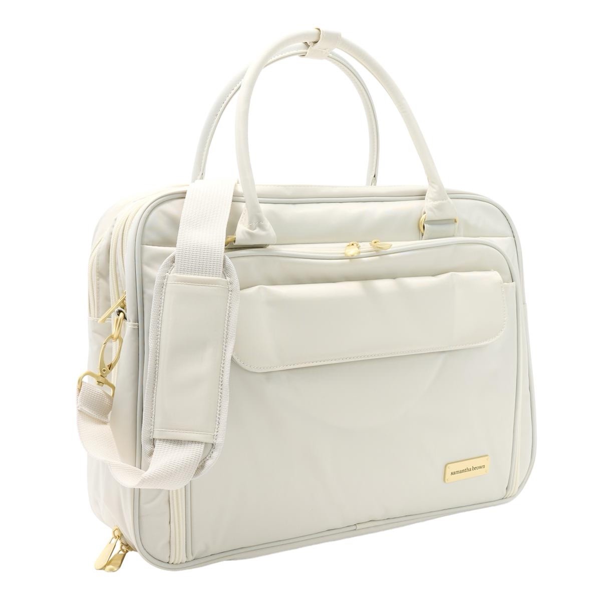 Samantha Brown Essential Carry-All Bag – Egret,RFID Protected Pocket, NWT
