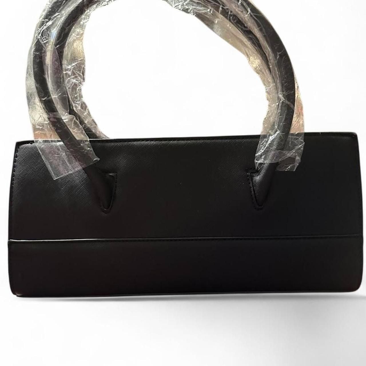 Trina Turk Vegan Leather Colorblock Satchel with Shoulder Strap